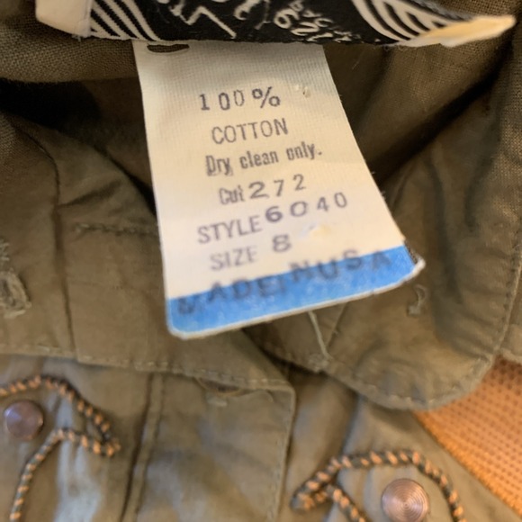 Vtg Jon Wesley Western Army Green Jumpsuit 1980s Women's Sz 8 Rockabilly - Picture 5 of 16